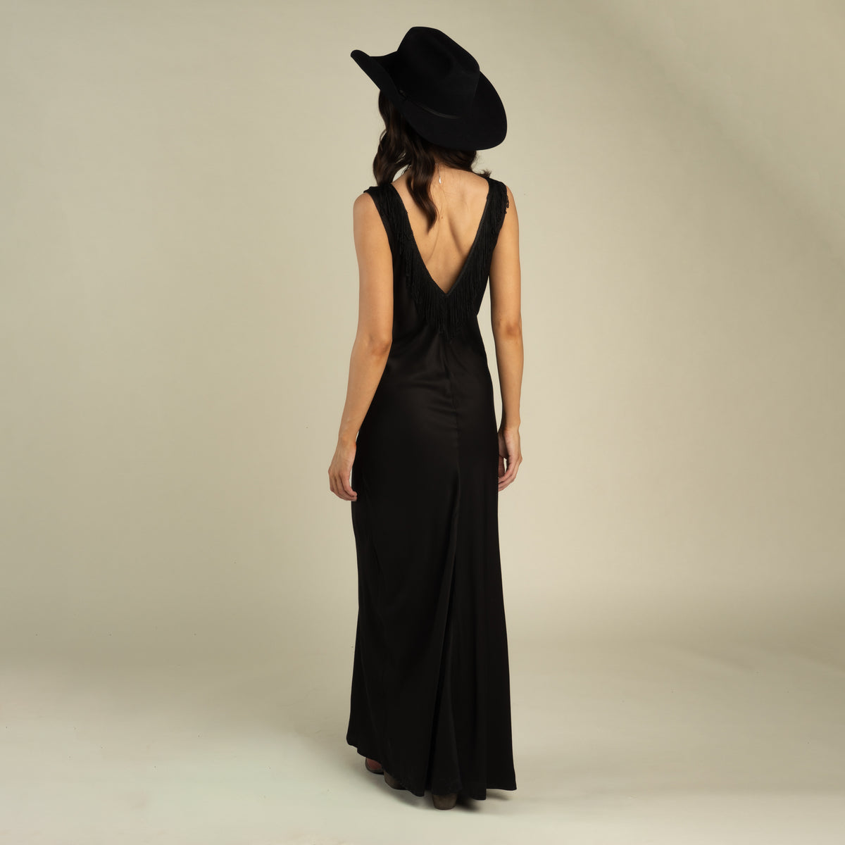Romy Slip Dress - Black