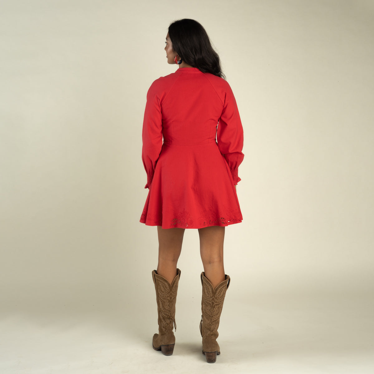 Dottie Western Dress - Mesa Rose