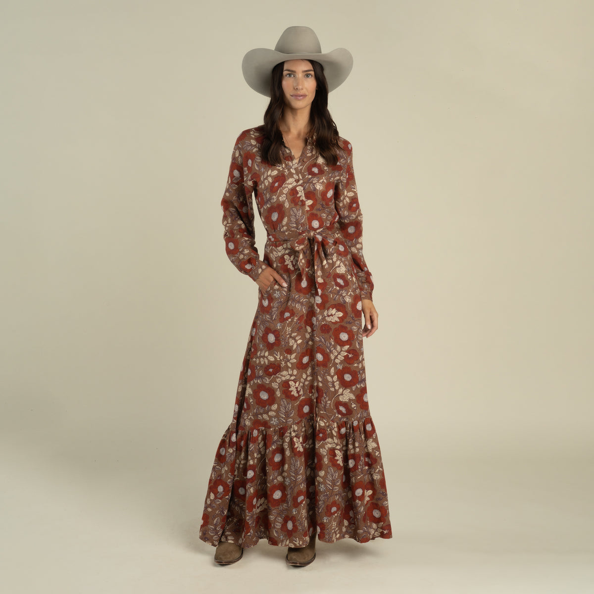 Miradora Dress - Desert Floral - Copper