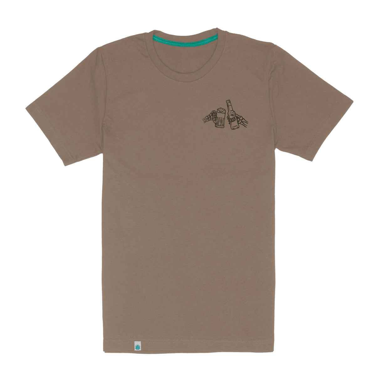 Shootin' Hand Salud T-Shirt - Light Brown