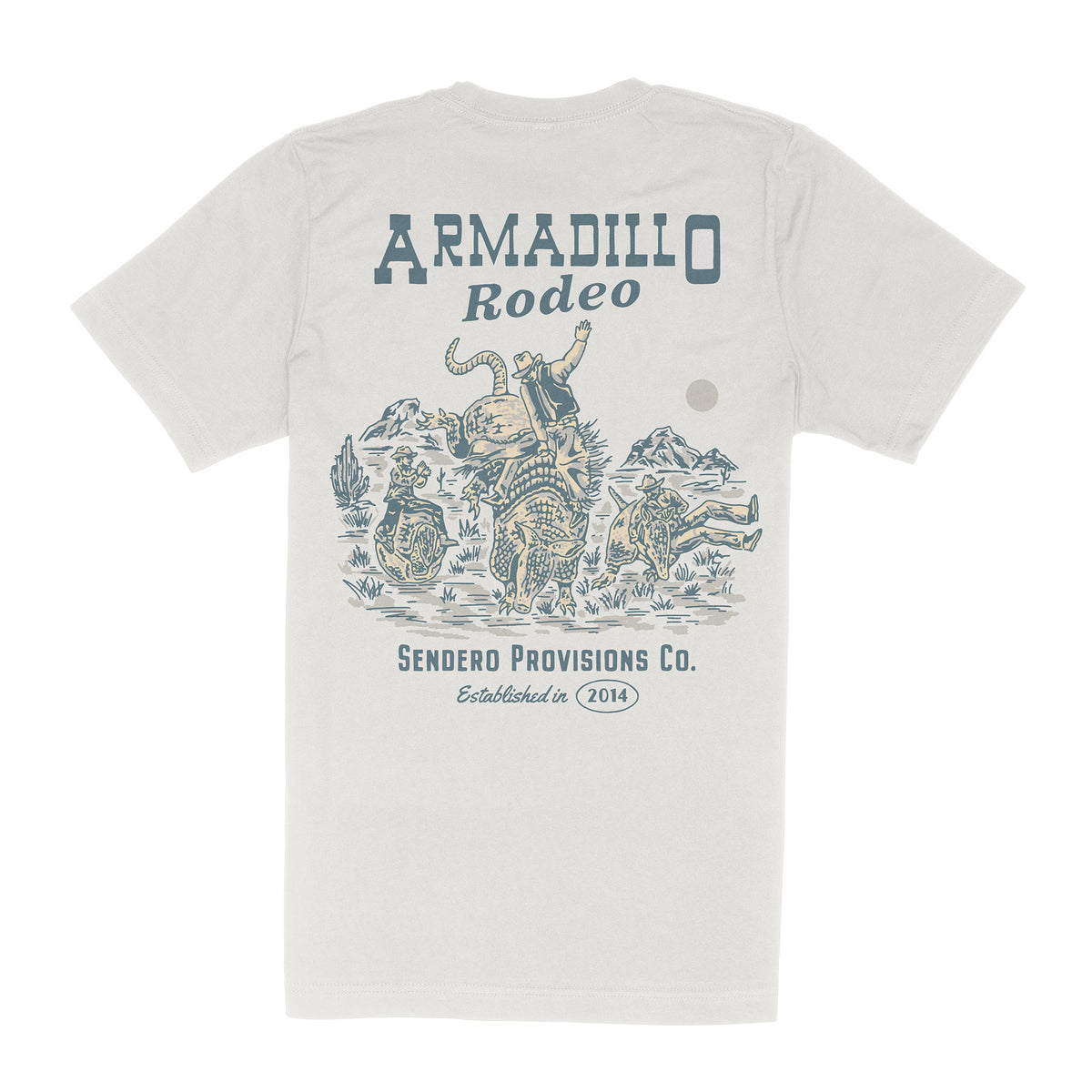 Armadillo Rodeo T-Shirt - Vintage White