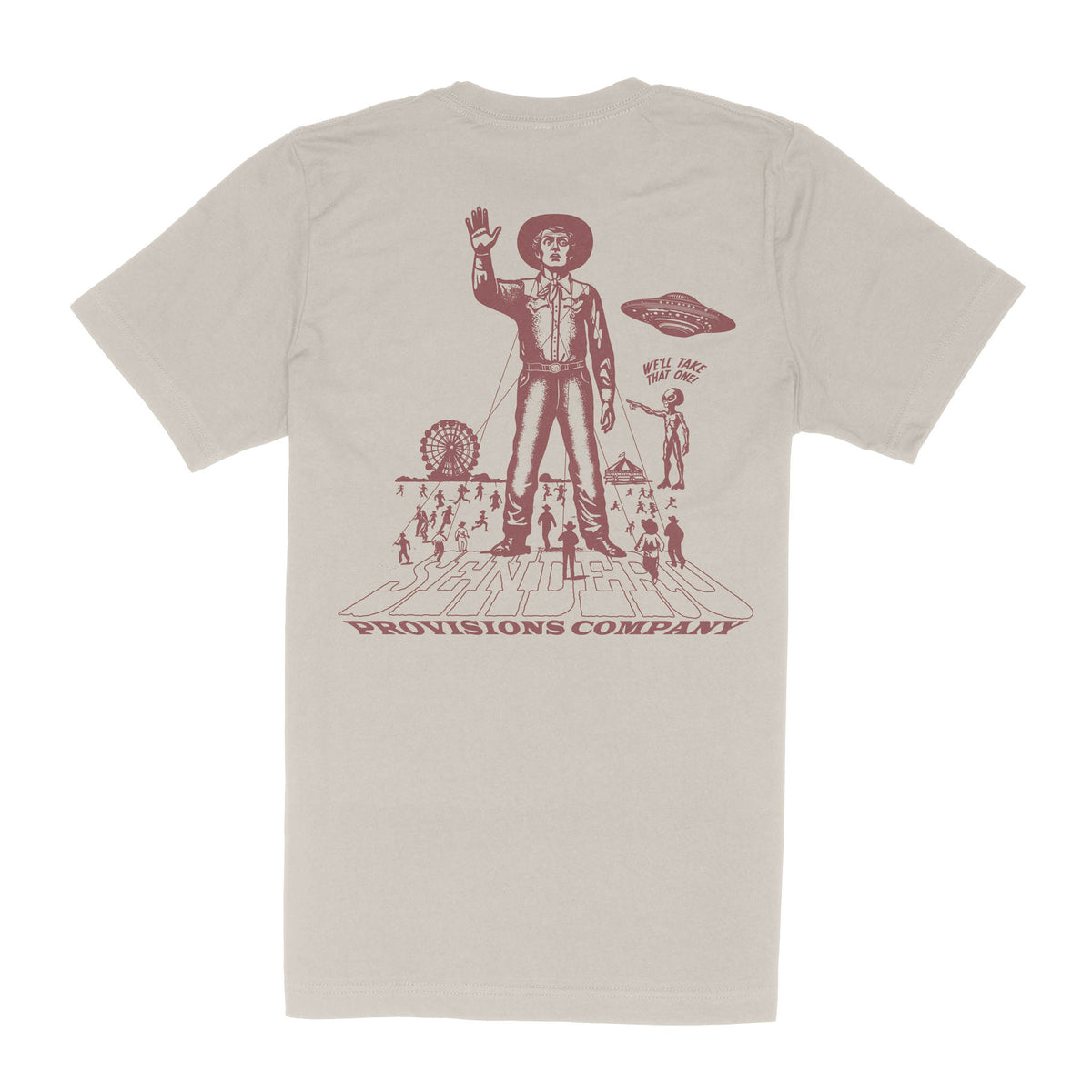 Cowboy Lift Off T-Shirt - Sand