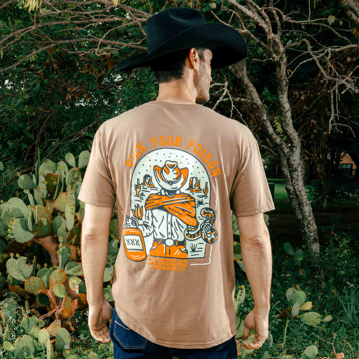 Pick Your Poison T-Shirt - Light Brown