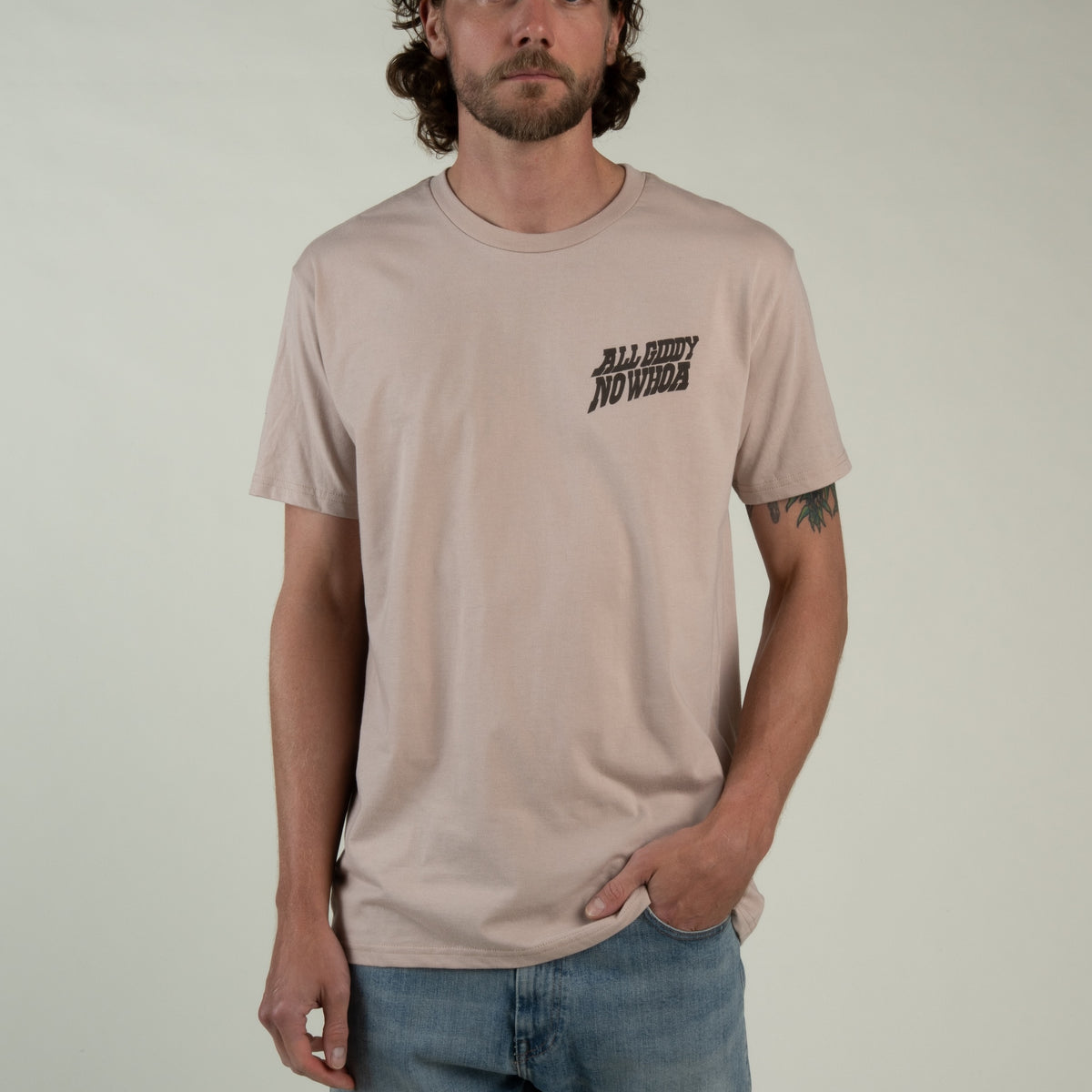 All Giddy No Whoa T-Shirt - Sand