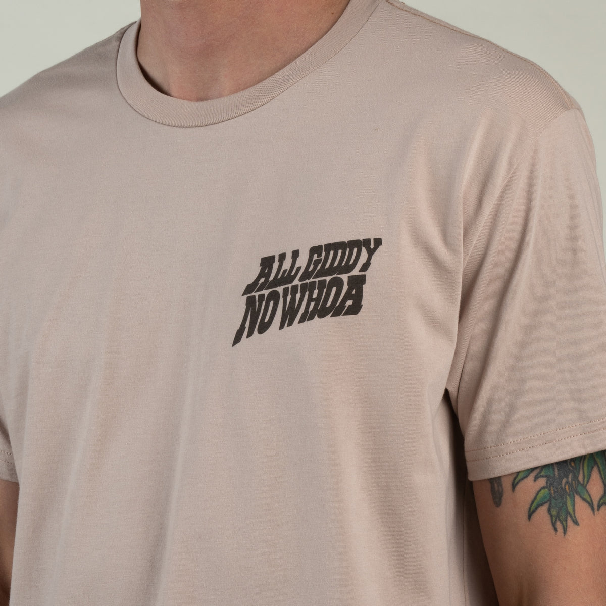 All Giddy No Whoa T-Shirt - Sand