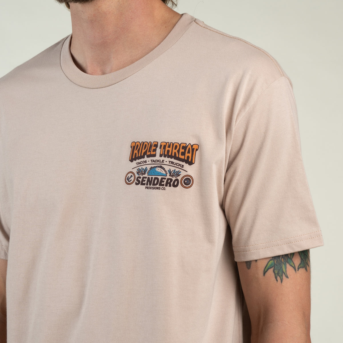Triple Threat T-Shirt - Sand
