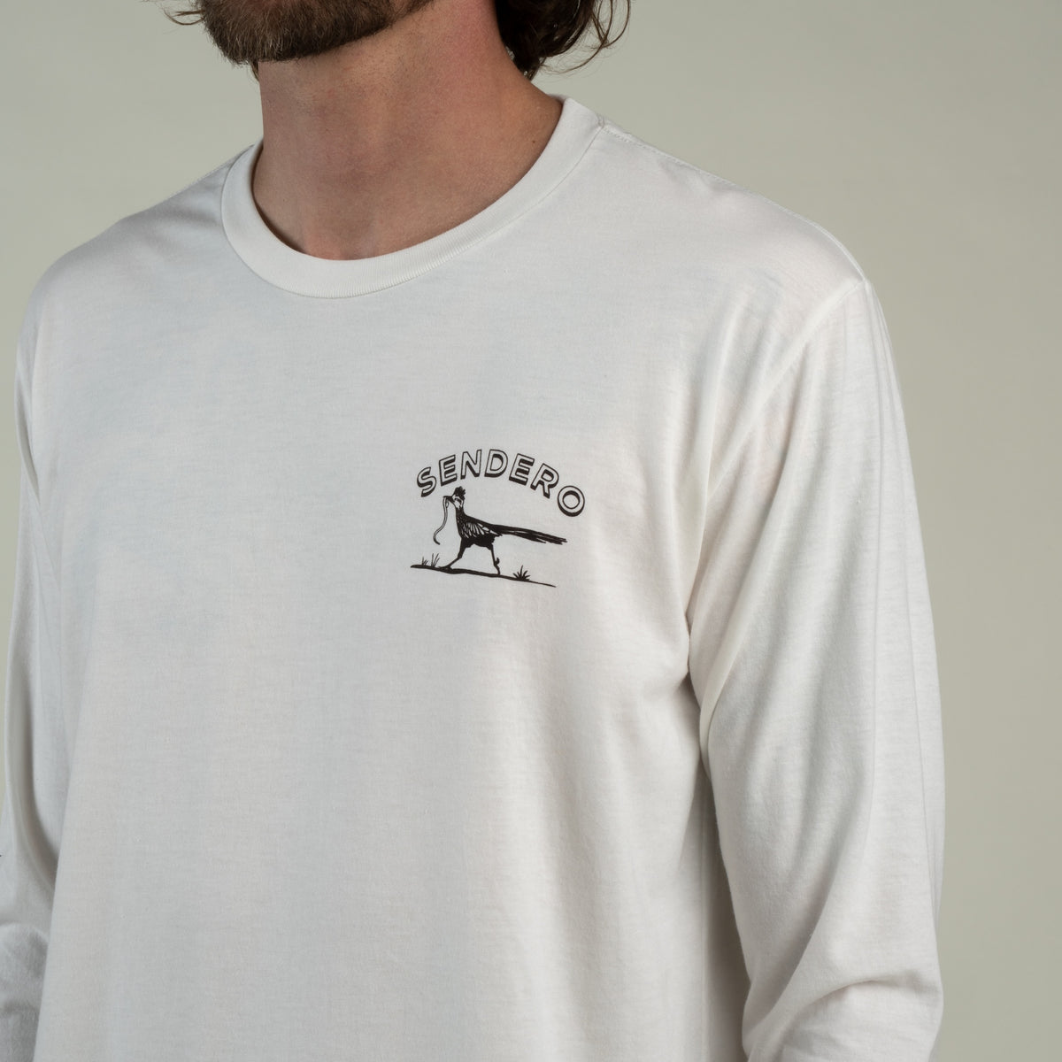 Desert Runner Long Sleeve T-Shirt - Vintage White