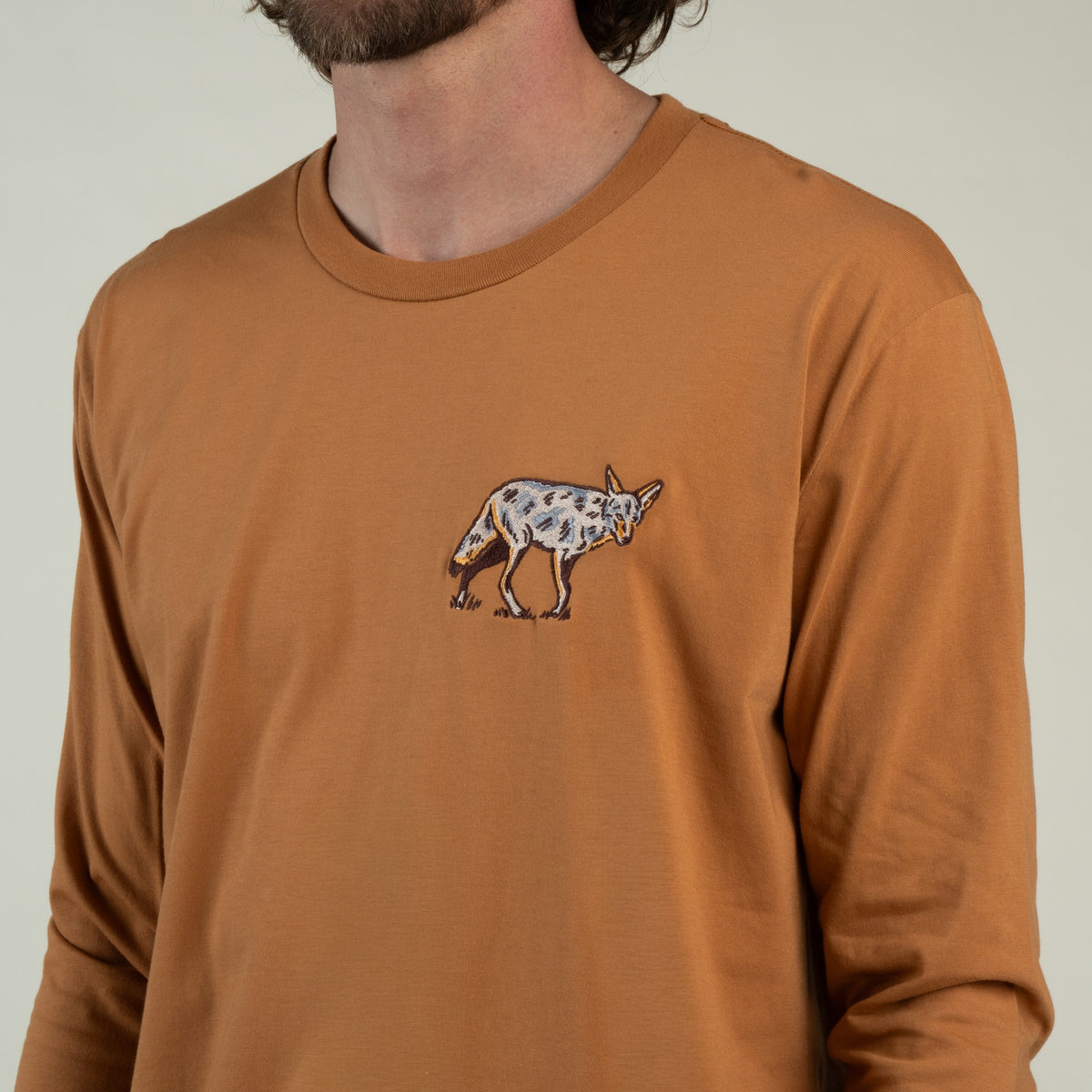 Coyote Long Sleeve T-Shirt - Meerkat