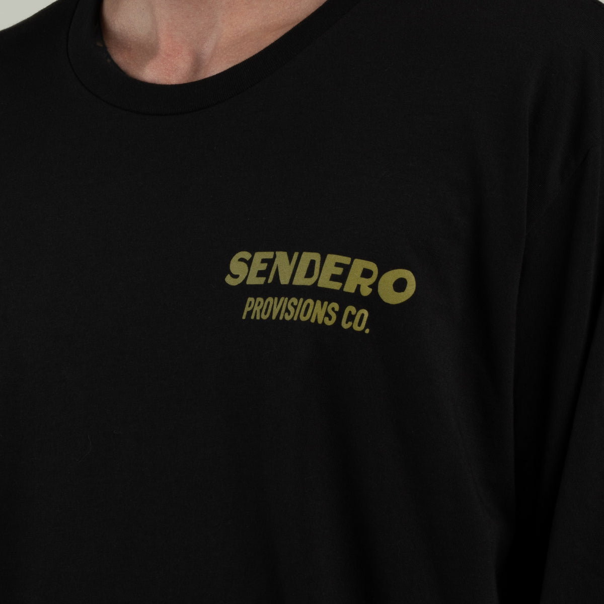 Deer Fishers Long Sleeve T-Shirt - Black