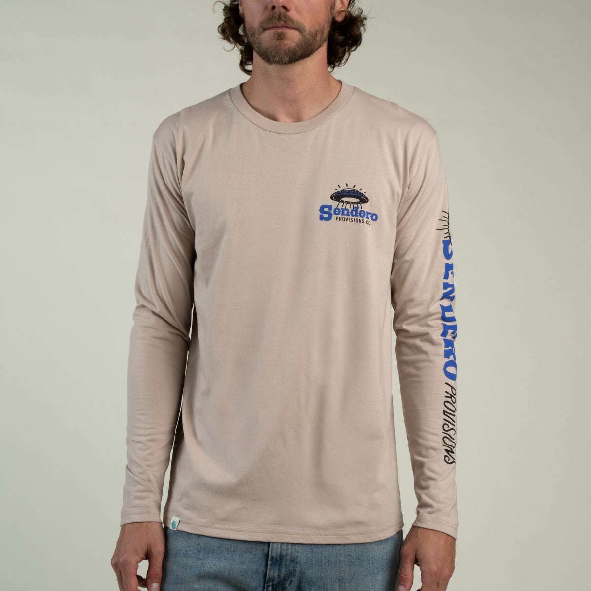Greetings Long Sleeve T-Shirt - Sand