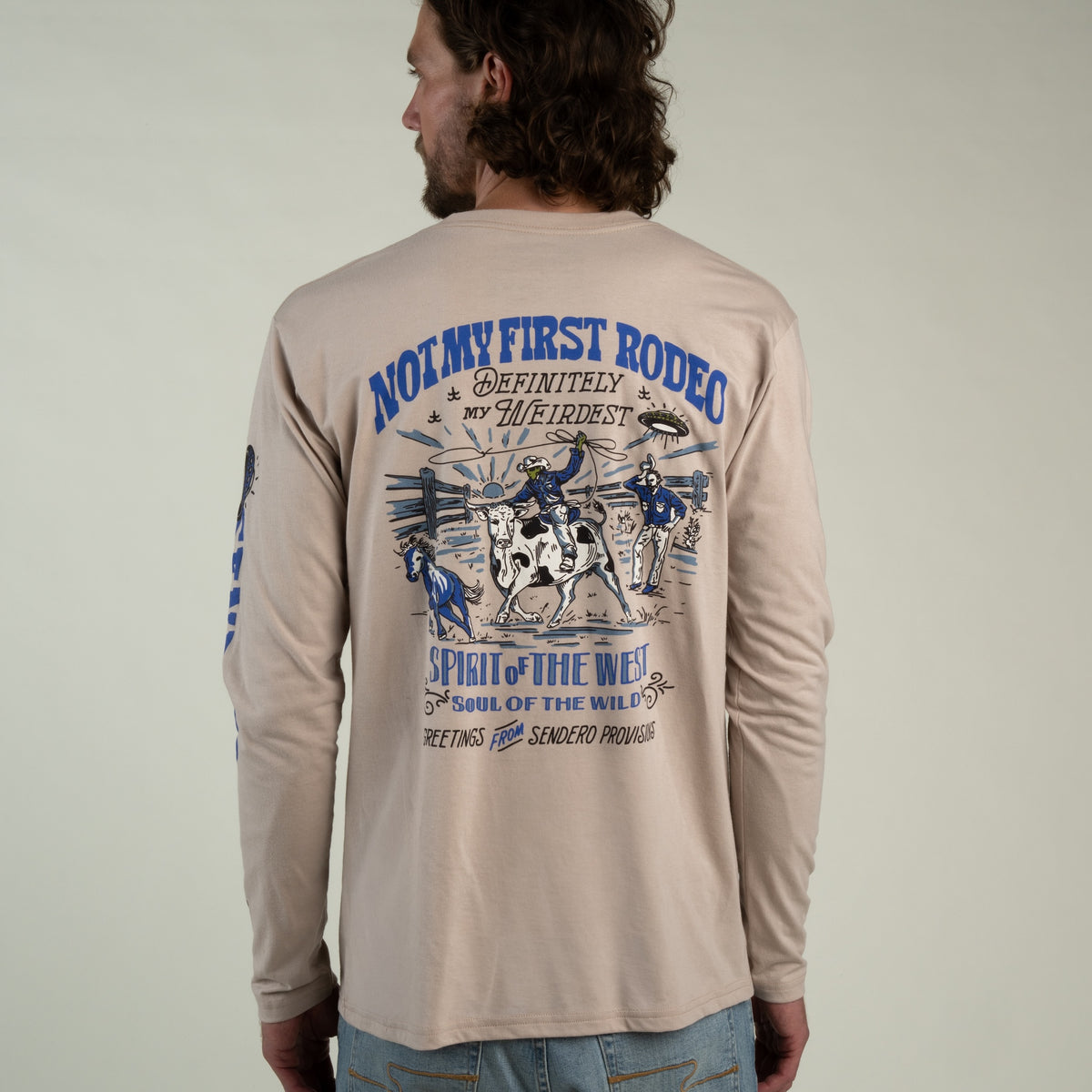 Greetings Long Sleeve T-Shirt - Sand