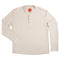 Tex Western Long Sleeve Henley - White