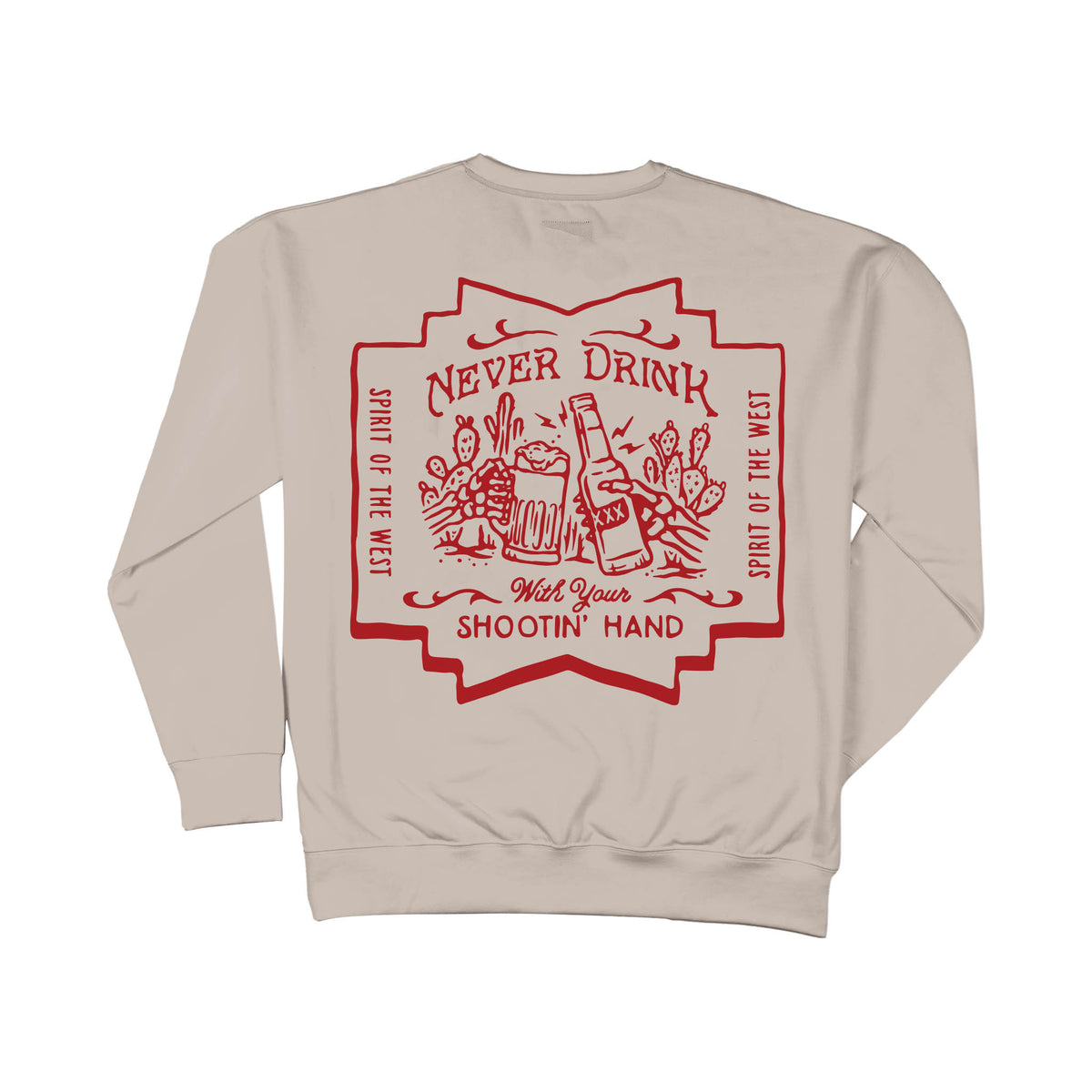 Shootin' Hand Salud Sweatshirt - Sand