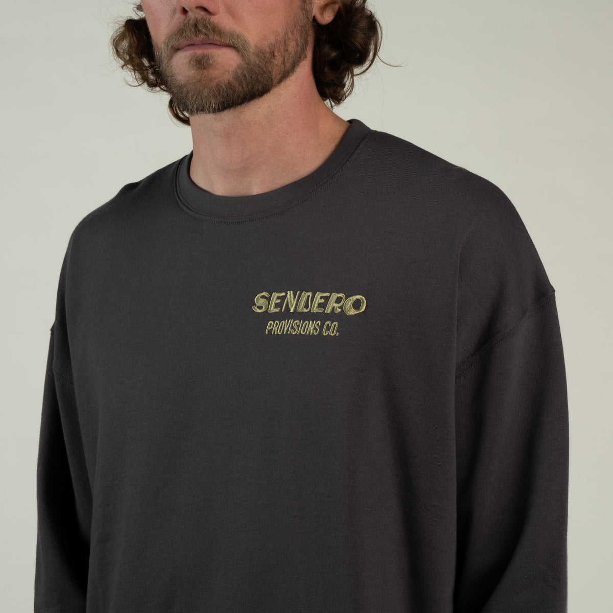 Deer Fishers Sweatshirt - Charcoal