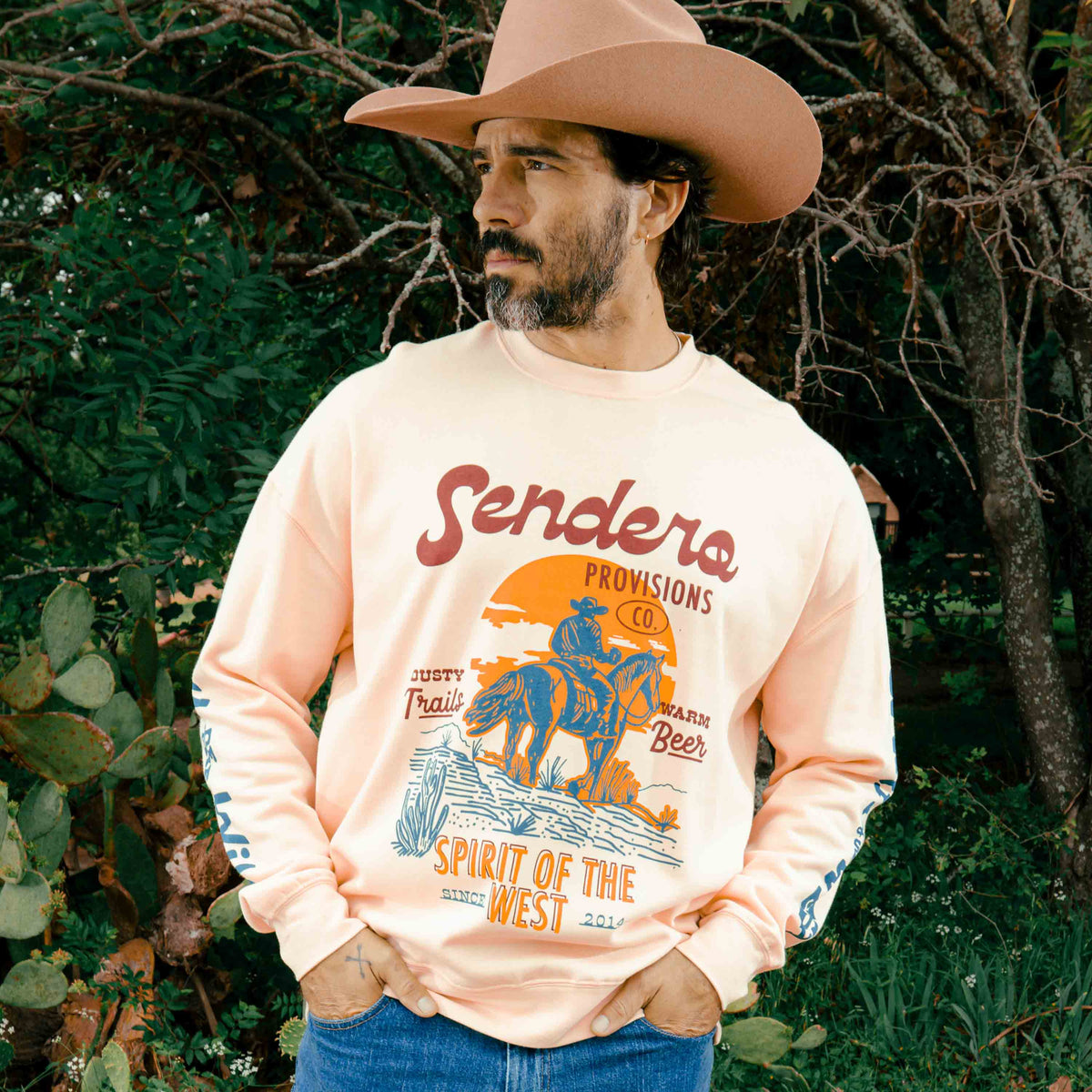 Dusty Trails Sweatshirt - Cream