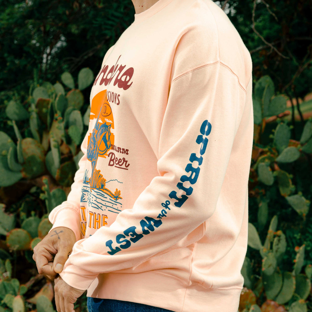 Dusty Trails Sweatshirt - Cream