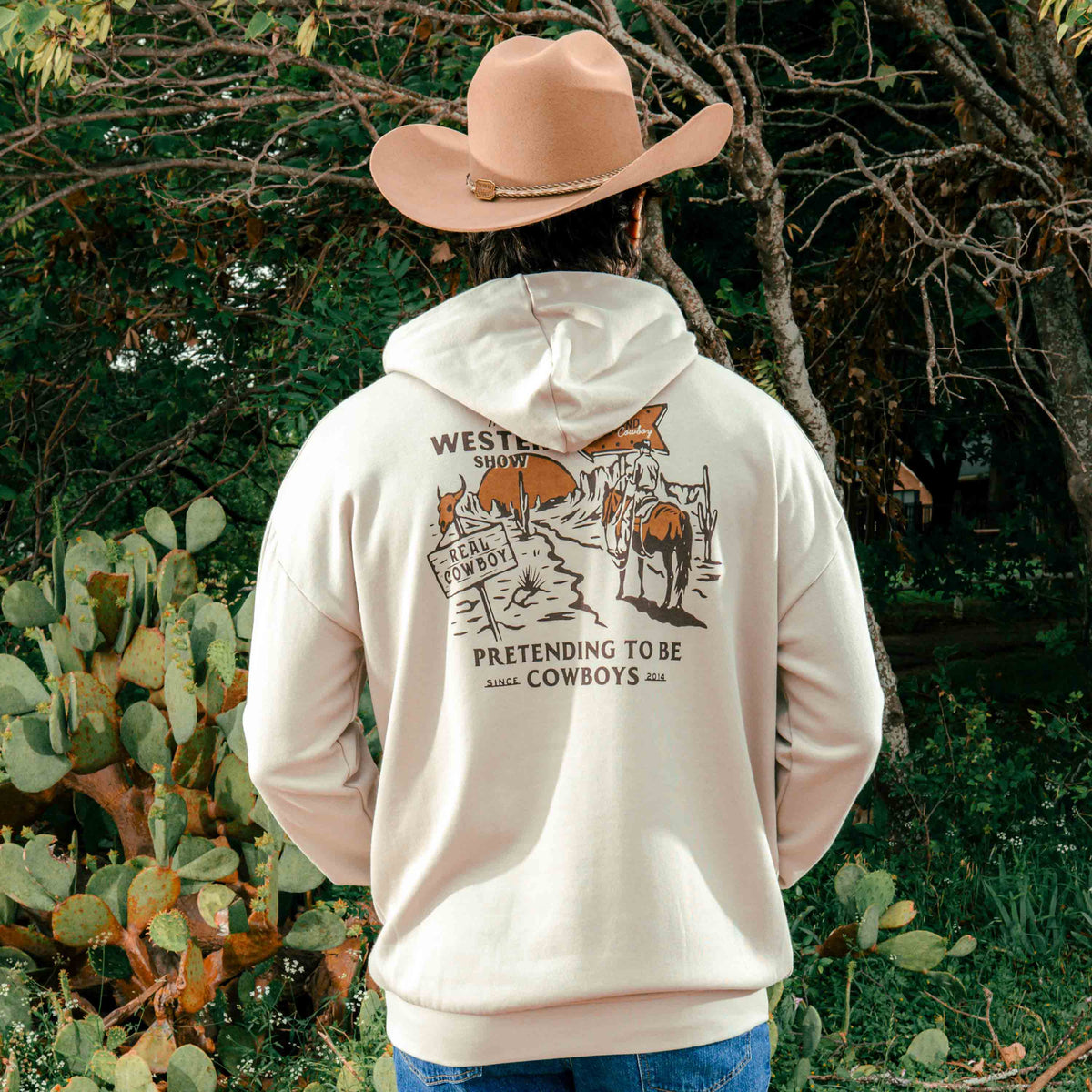 Western Show Hoodie - Sand