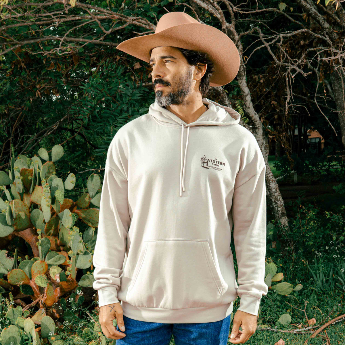Western Show Hoodie - Sand