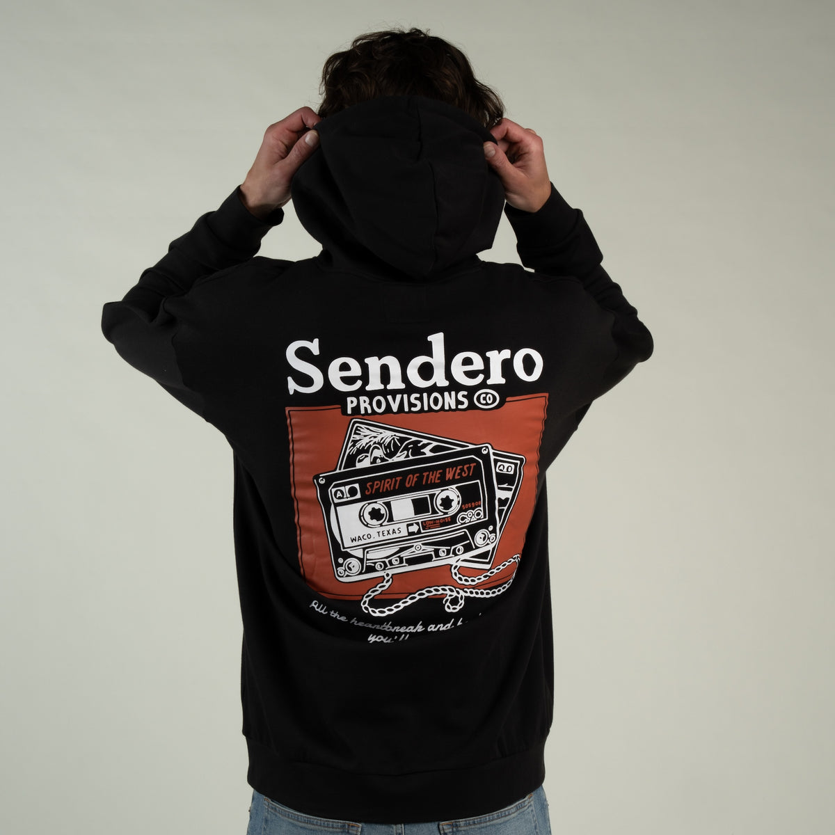 Cassette Tape Hoodie - Black