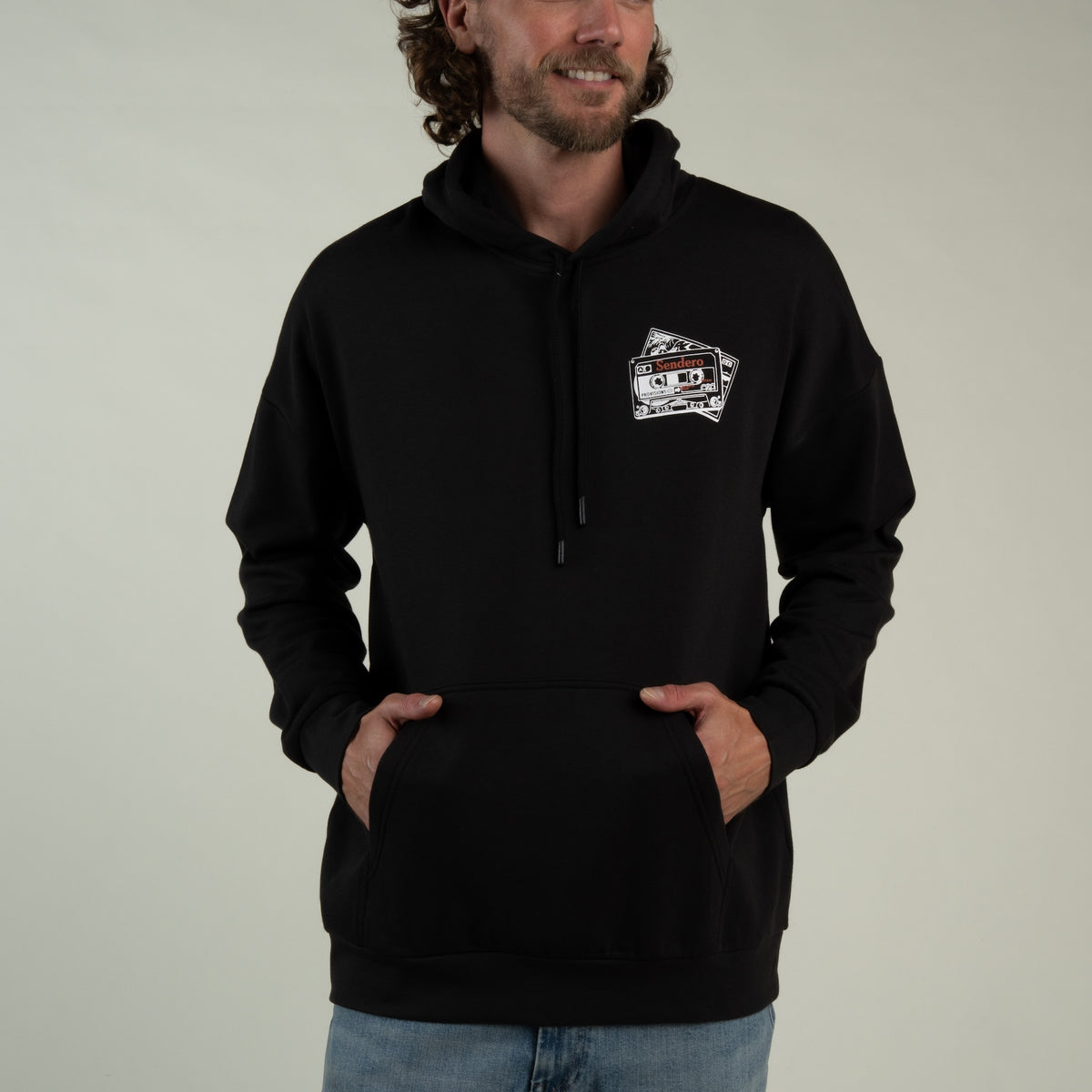 Cassette Tape Hoodie - Black