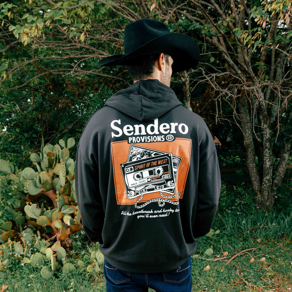 Cassette Tape Hoodie - Black