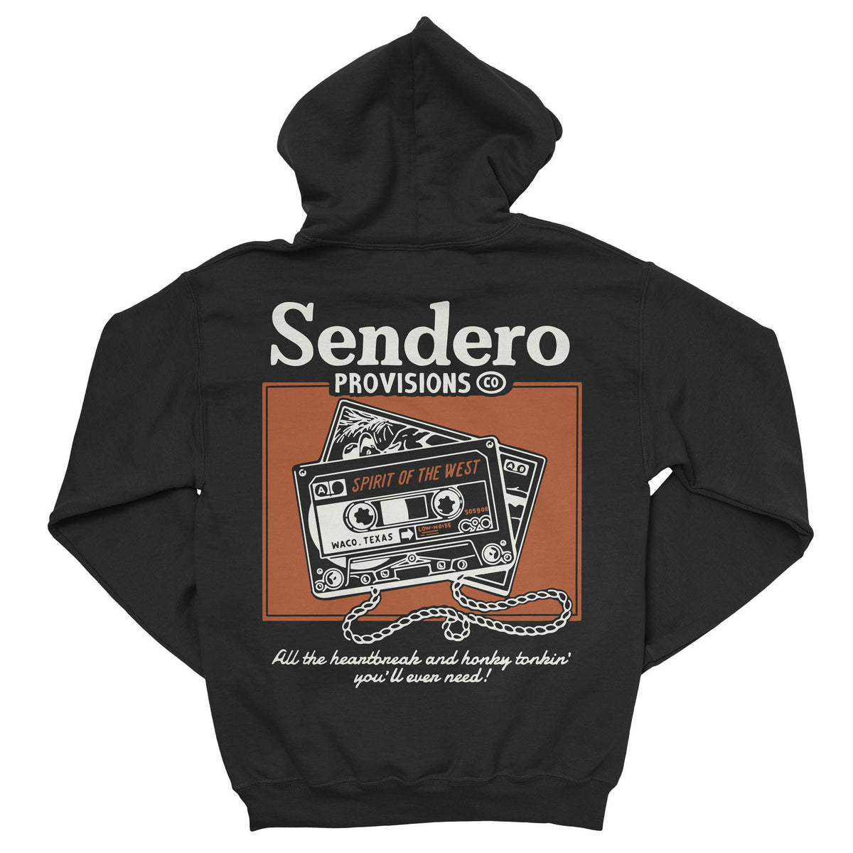 Cassette Tape Hoodie - Black