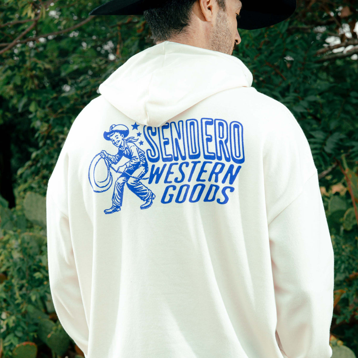 Sendero Western Goods Hoodie - Vintage White