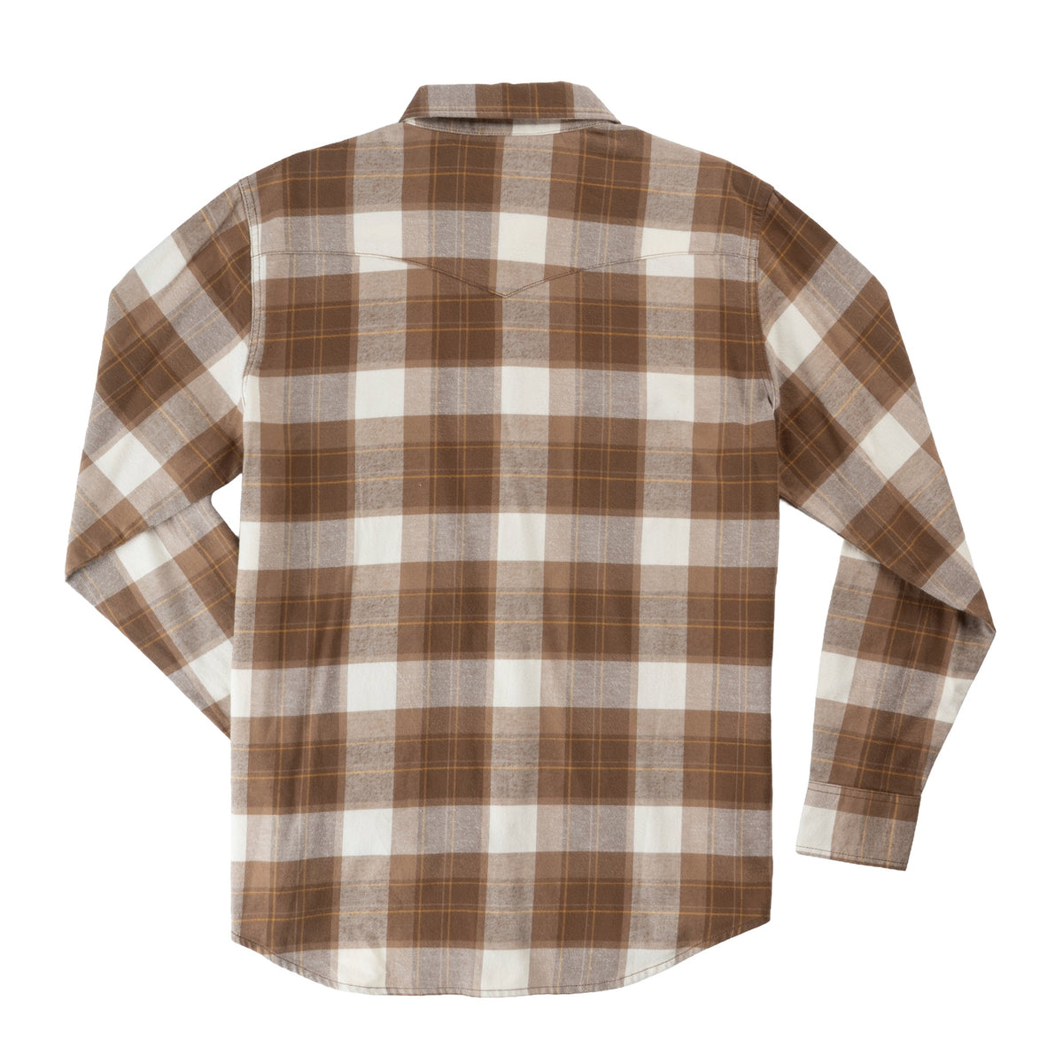 Durango Flannel - Pearlsnap - Woodrow Plaid - Saddle