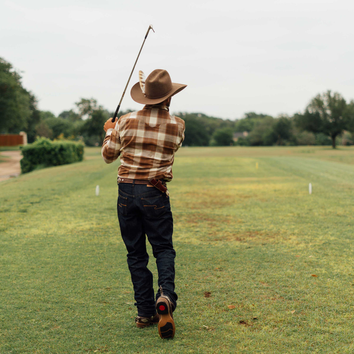 Durango Flannel - Pearlsnap - Woodrow Plaid - Saddle