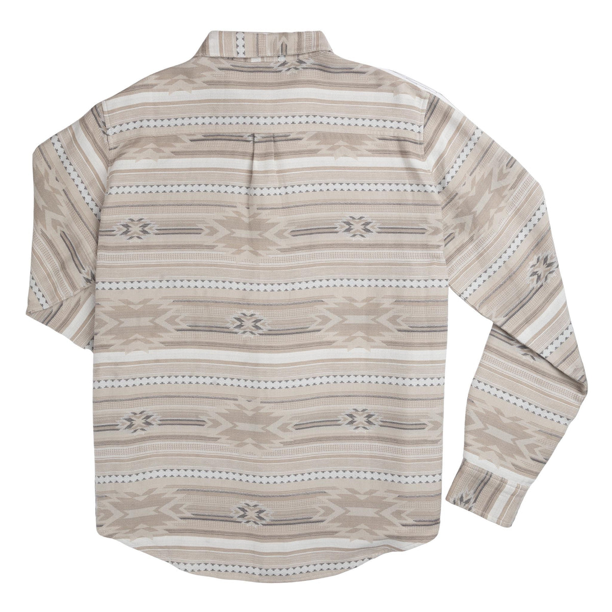 Boquillas Long Sleeve Shirt - Mesilla Chevron - Limestone