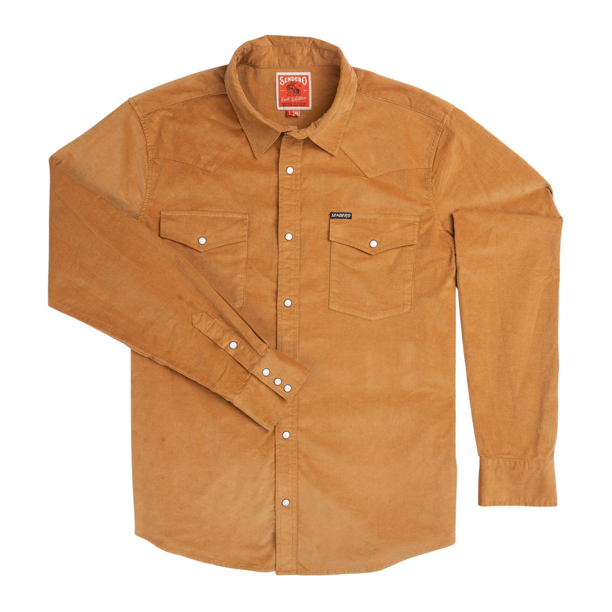 The Wyatt Pearl Snap Long Sleeve Corduroy Shirt