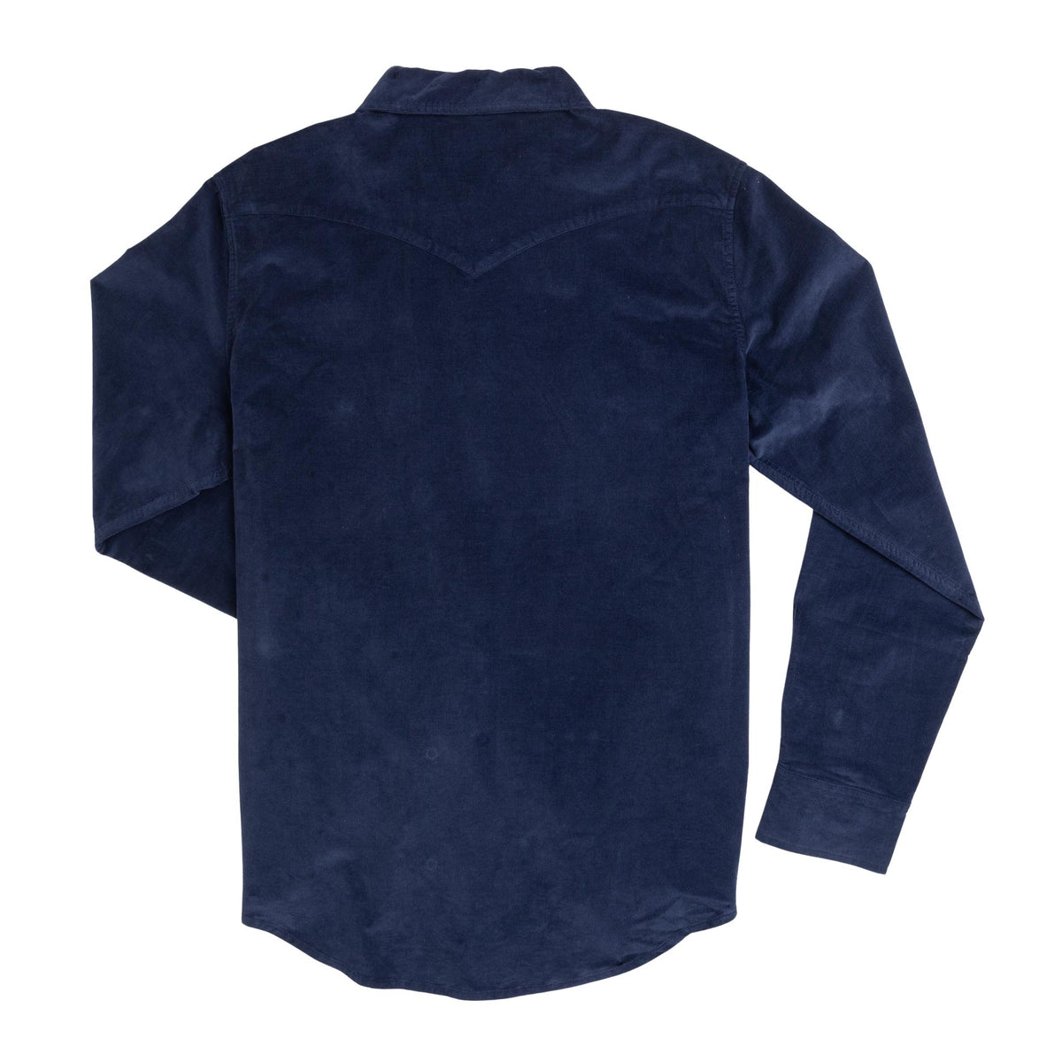The Wyatt Pearl Snap Long Sleeve Corduroy Shirt - Navy