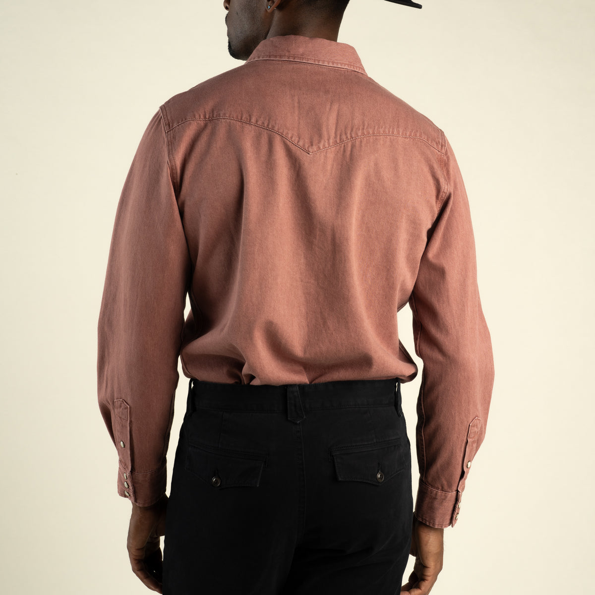 The Wyatt Pearl Snap Long Sleeve Denim Shirt - Madera
