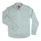 The Wyatt Pearl Snap Long Sleeve Print Shirt - Southwest Stripe - Teal