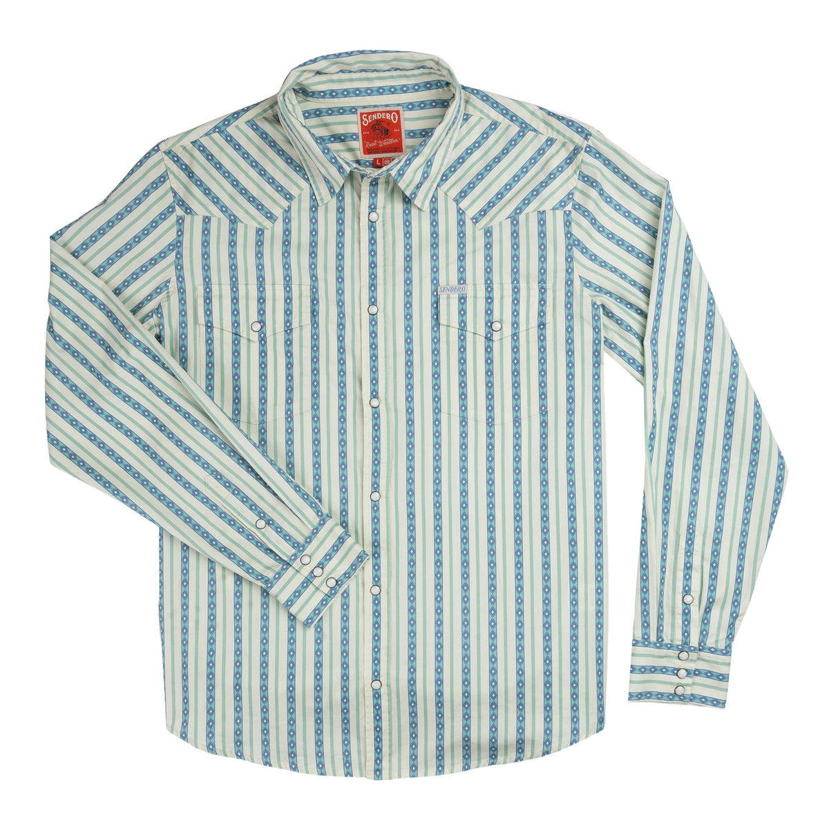 The Wyatt Pearl Snap Long Sleeve Print Shirt