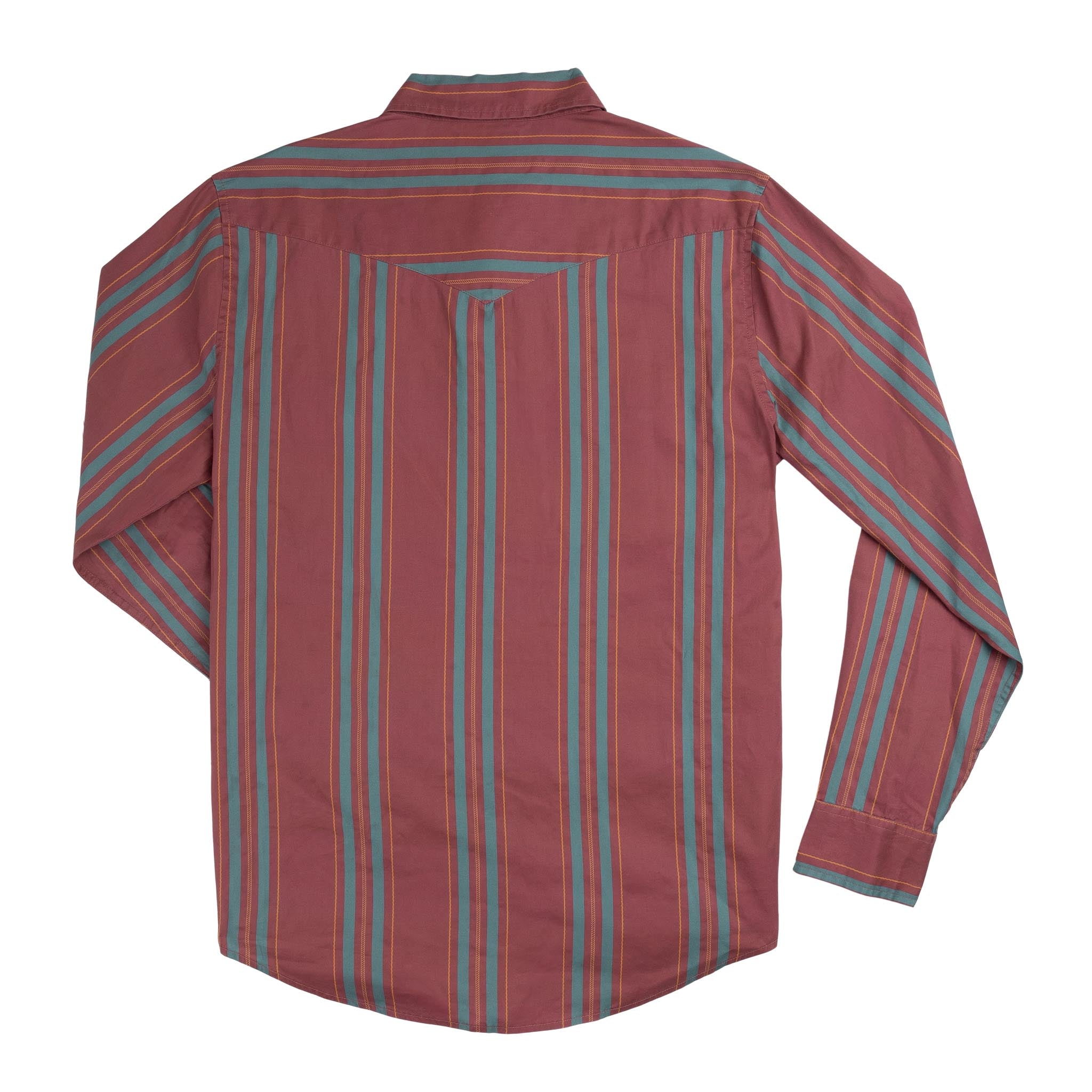 The Wyatt Pearl Snap Long Sleeve Print Shirt - Miles City Stripe