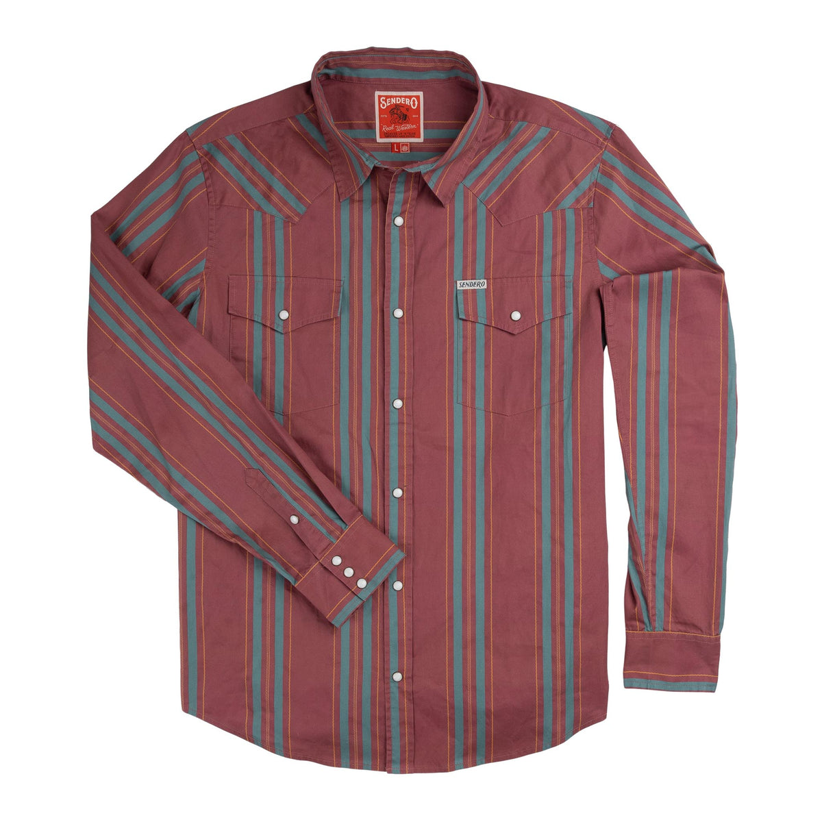 The Wyatt Pearl Snap Long Sleeve Print Shirt