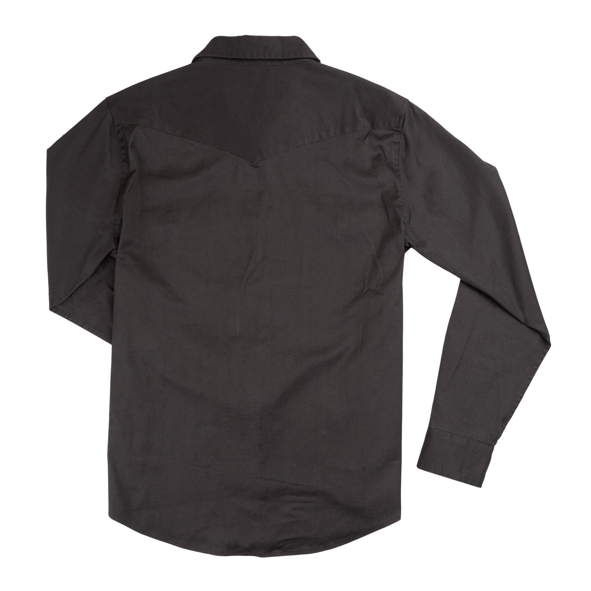 The Wyatt Pearl Snap Long Sleeve Solid Shirt - Basalt | Sendero