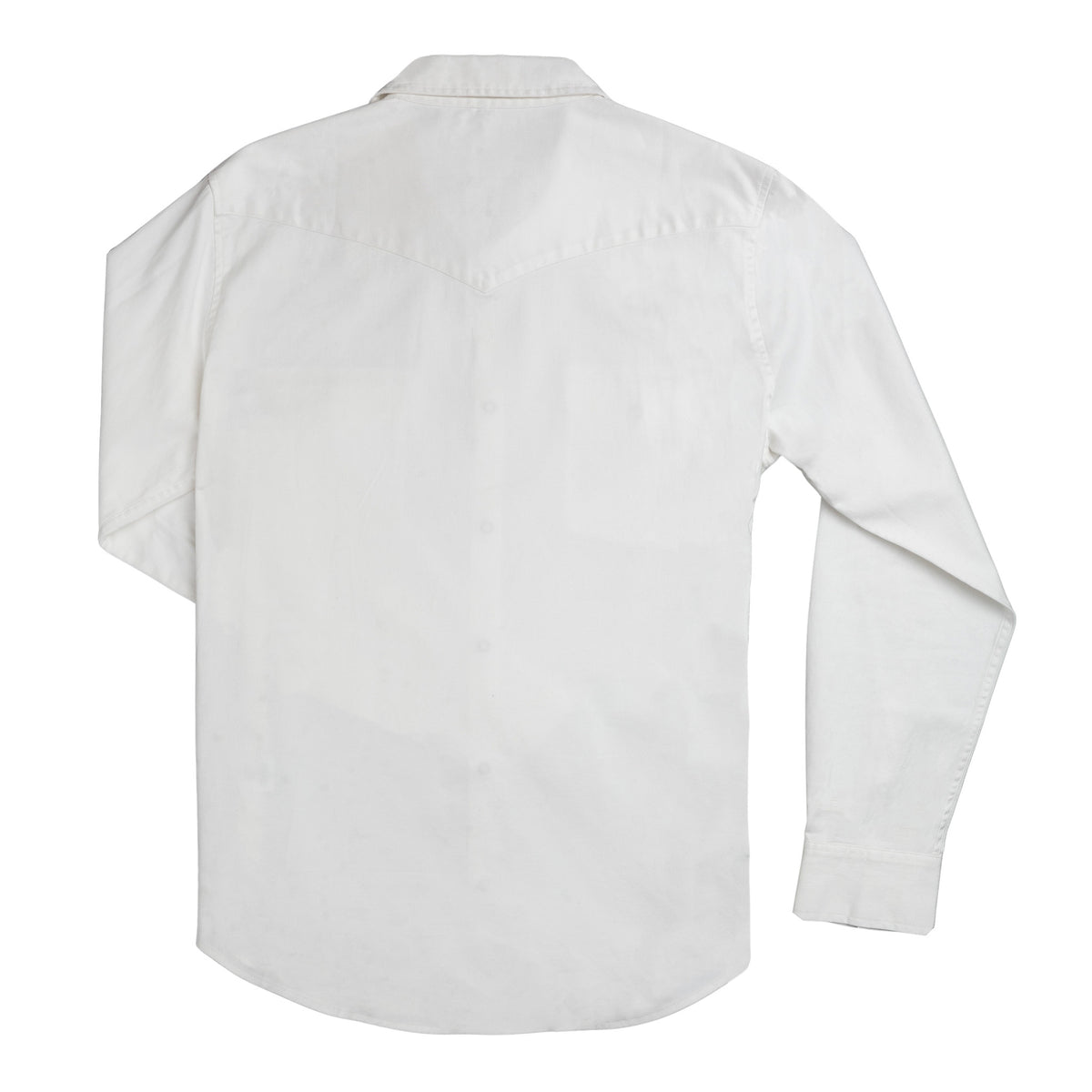 The Wyatt Pearl Snap Long Sleeve Solid Shirt - White