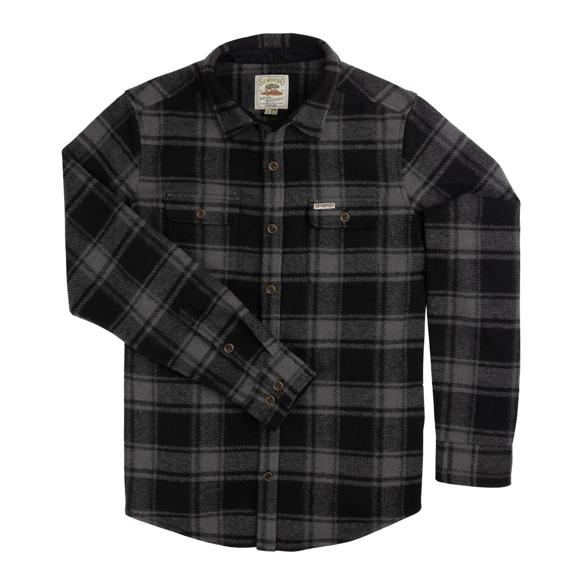 Pinedale Shacket - Emmett Plaid - Black