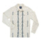 Caballero Guayabera Long Sleeve Shirt - Guitar Stripe - Cream