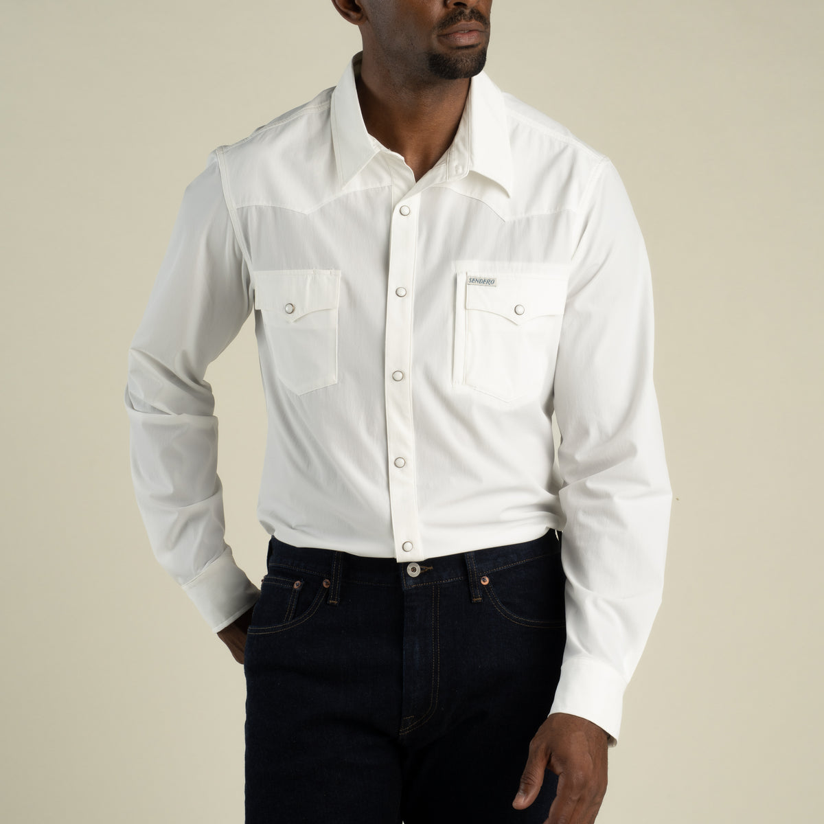 Confluence Tech Long Sleeve Shirt - White