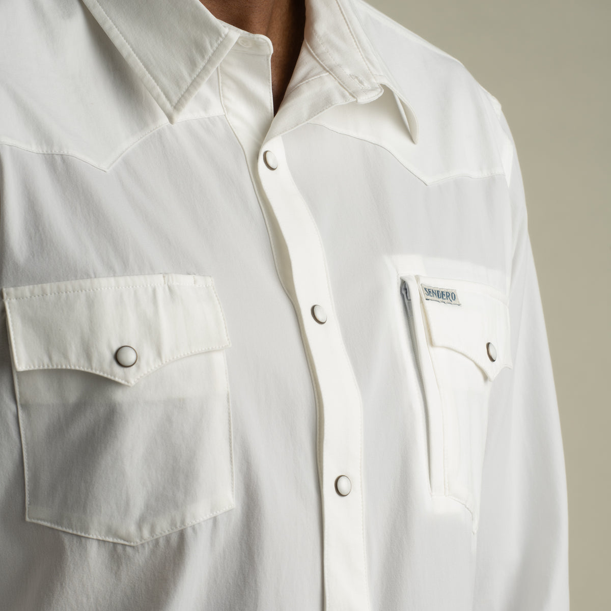 Confluence Tech Long Sleeve Shirt - White