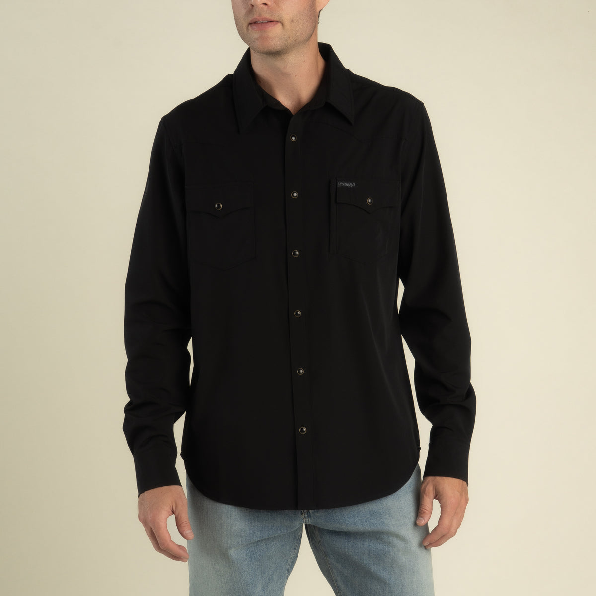 Confluence Tech Long Sleeve Shirt - Black