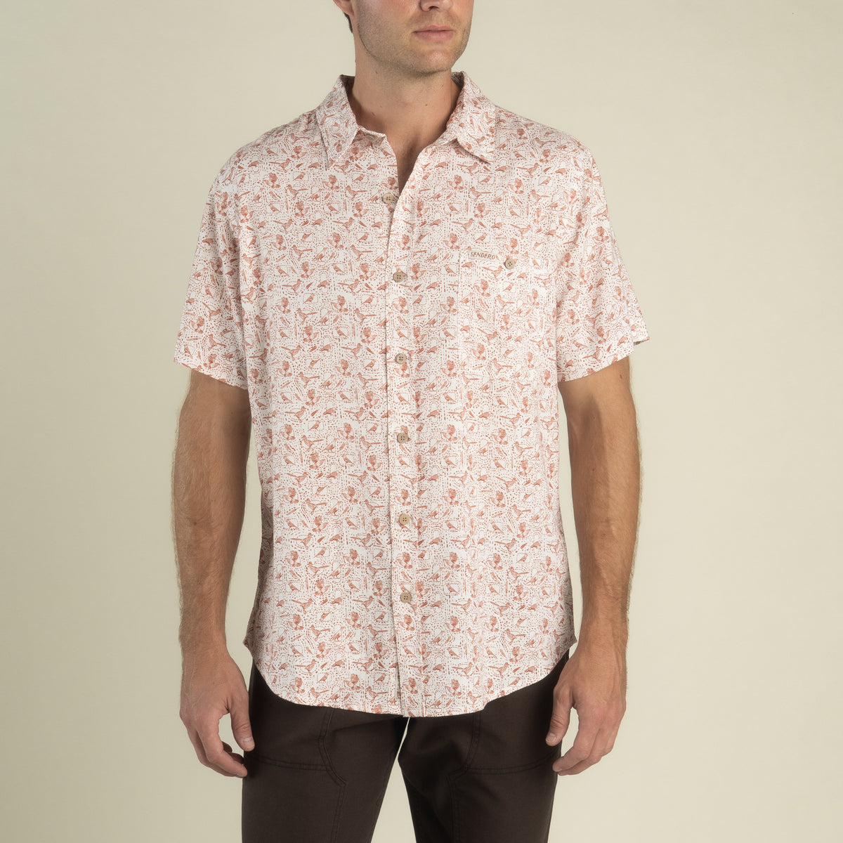 City Slicker Button Up Short Sleeve - Desert Flock - Rust