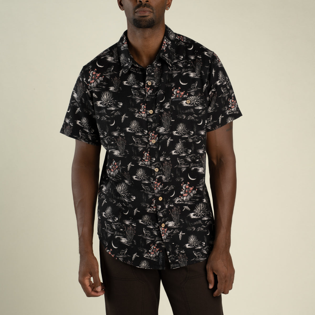 City Slicker Button Up Short Sleeve - Nocturnal - Black