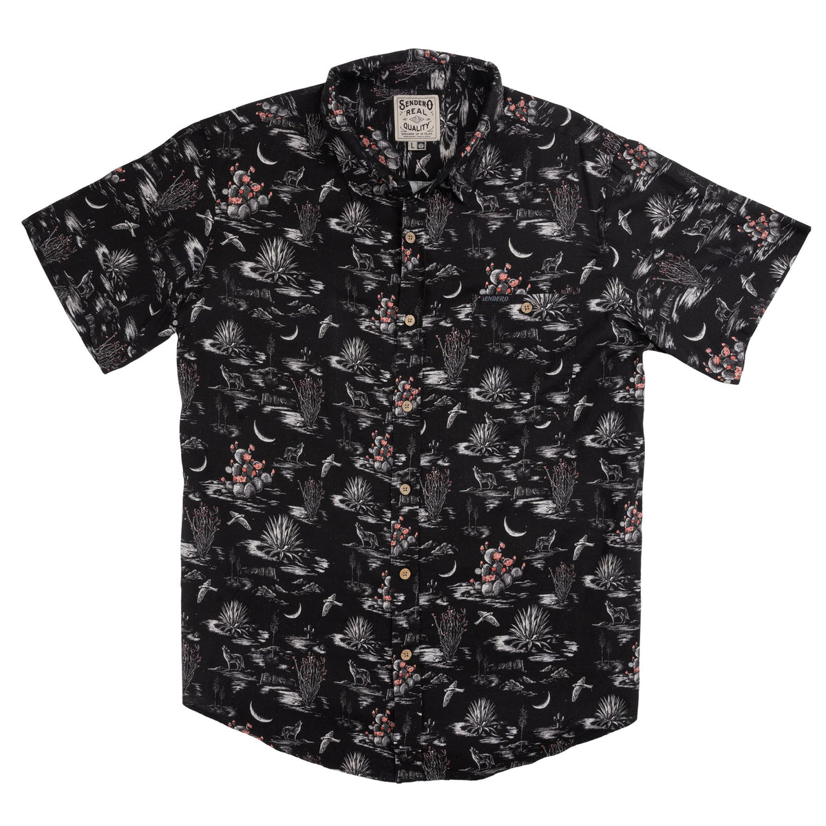 City Slicker Button Up Short Sleeve - Nocturnal - Black