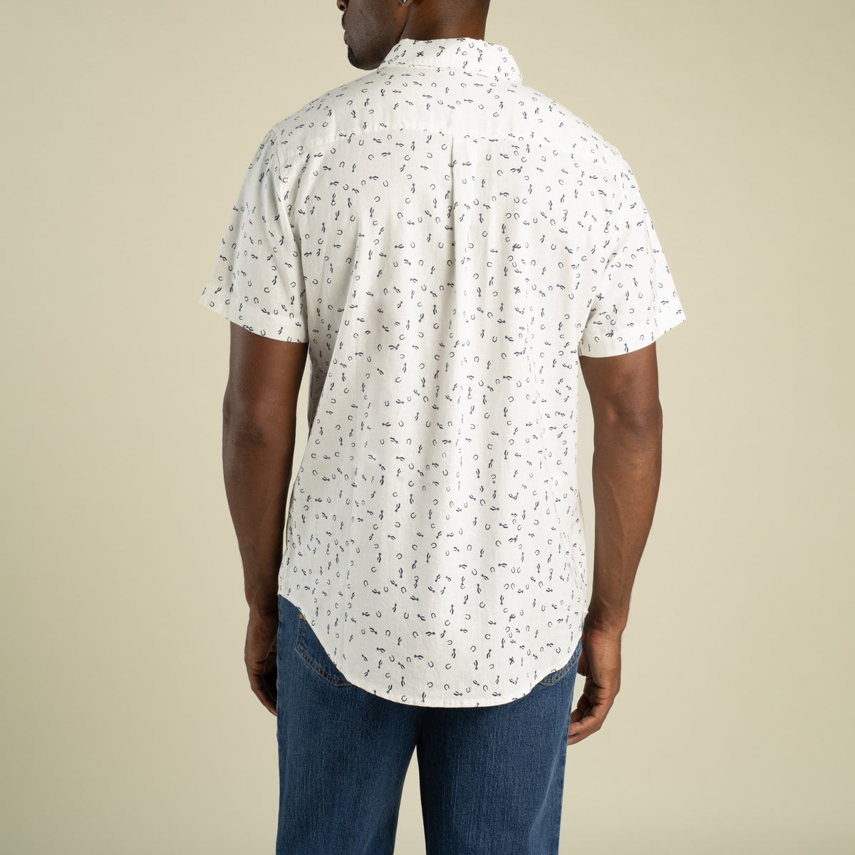City Slicker Button Up Short Sleeve - Best of Luck - White