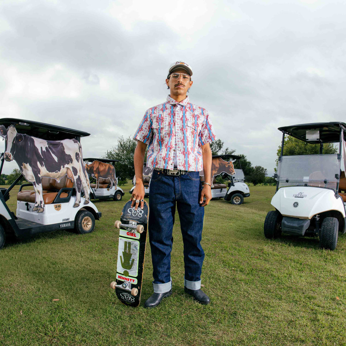 The Wyatt Pearl Snap Short Sleeve Print Shirt - Cienega Stripe - Clay