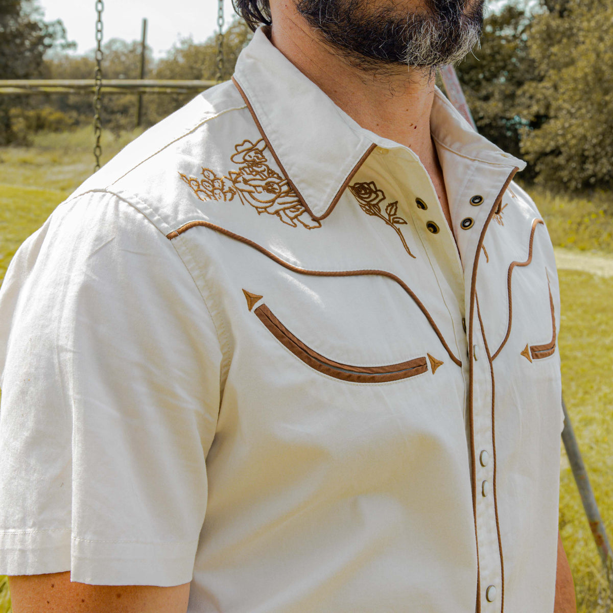 The Prescott Western Shirt - Serenade - Wheat